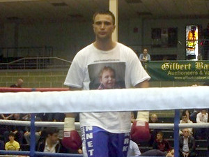 Dean O'Loughlin wearing a Freddie T-shirt.